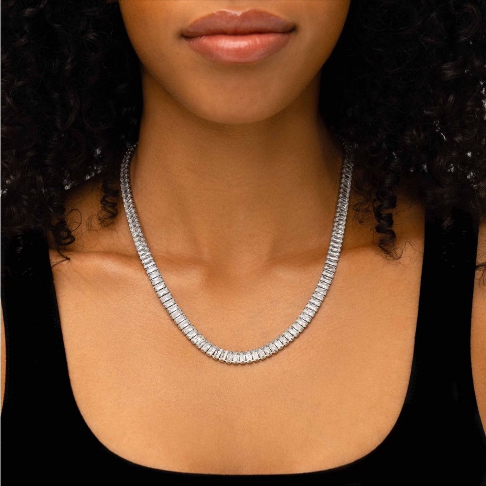 Jaclyn Roxanne The Romantic Baguette Adjustable Tennis Necklace
